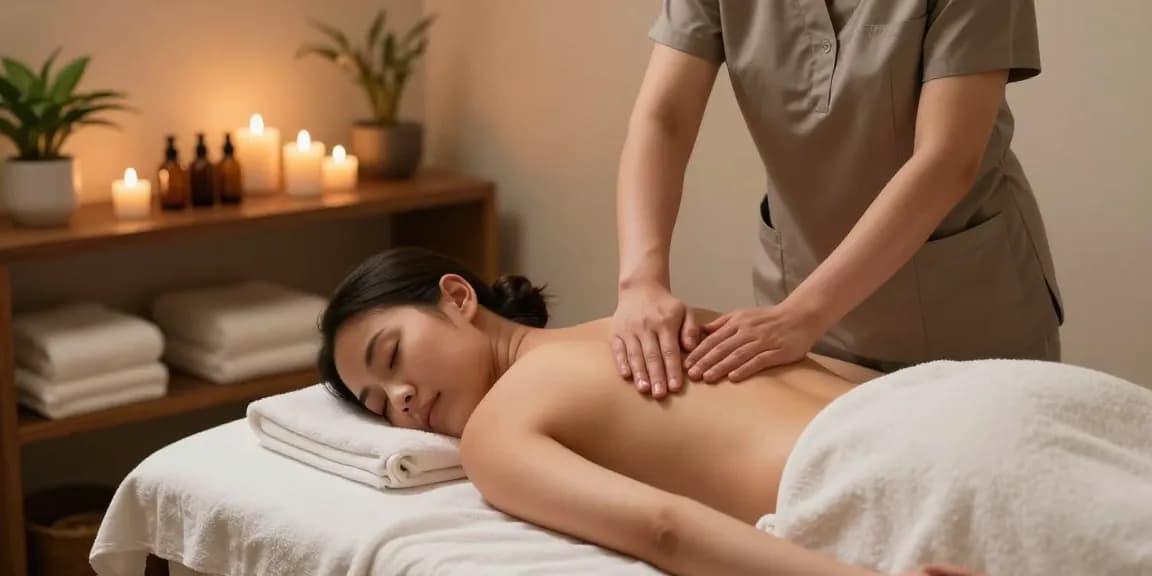 Swedish massage in a serene spa environment enhancing relaxation and wellness.
