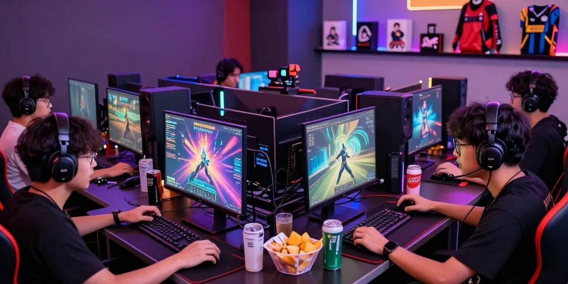 Dynamic gaming scene with players engaging on garuda303 platform in 2026.