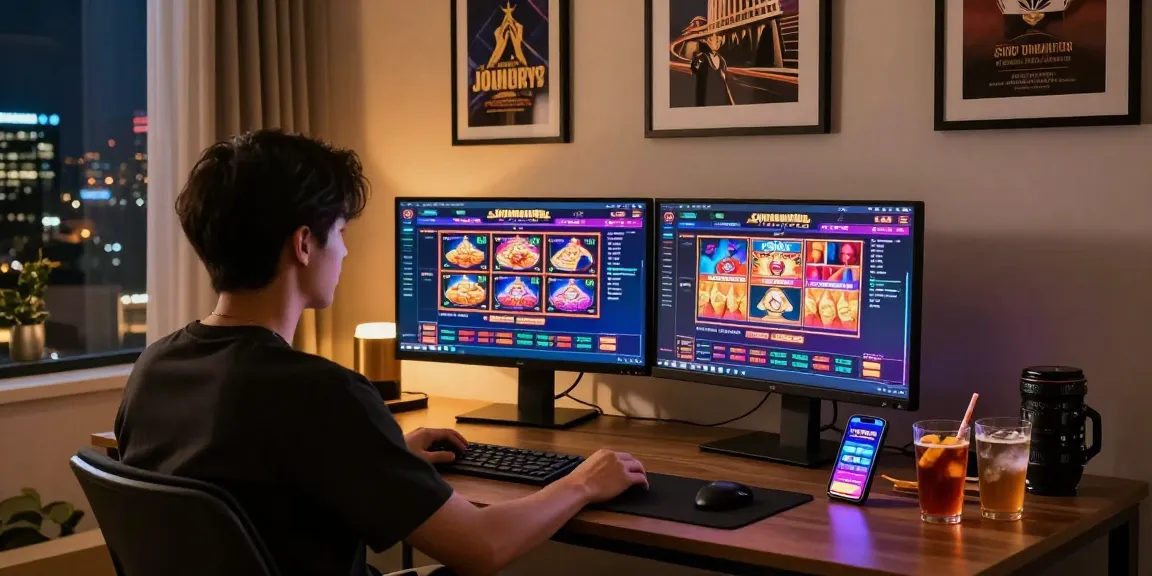 LUXURY111 Link Alternatif dalam suasana perjudian online dengan game slot dan suasana rumah mewah.