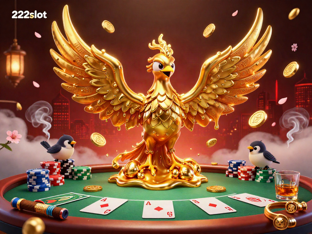 Menangkan jackpot di permainan 222slot yang memukau dengan simbol keberuntungan dan elemen kasino.