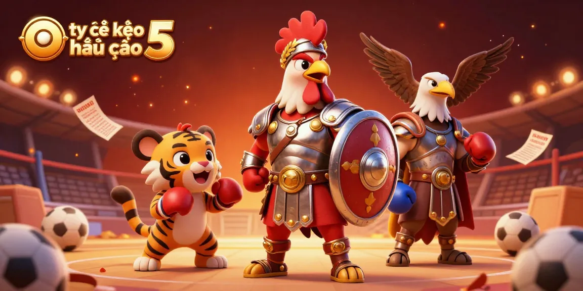 Bet on tỷ lệ kèo nhà cái 5 with a thrilling illustration of sports stars and elements in action.