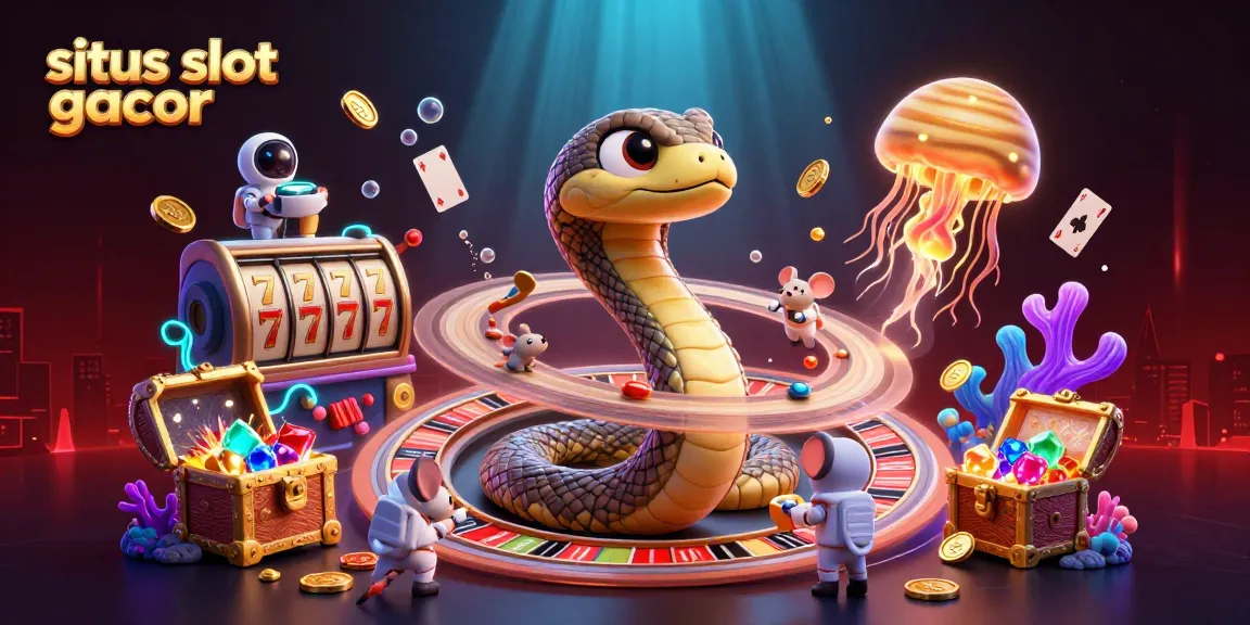 Menggandeng keberuntungan di situs slot gacor dengan karakter 3D unik dan aksen mengesankan dalam ilustrasi kasino.