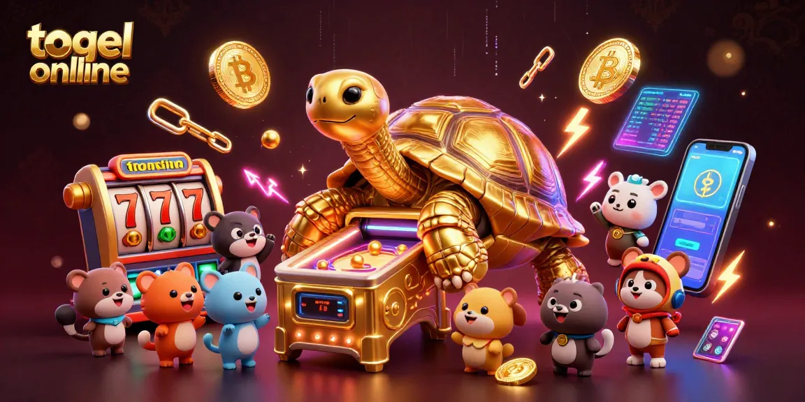 Menangkan togel online dengan simbol keberuntungan di ilustrasi 3D menarik ini.