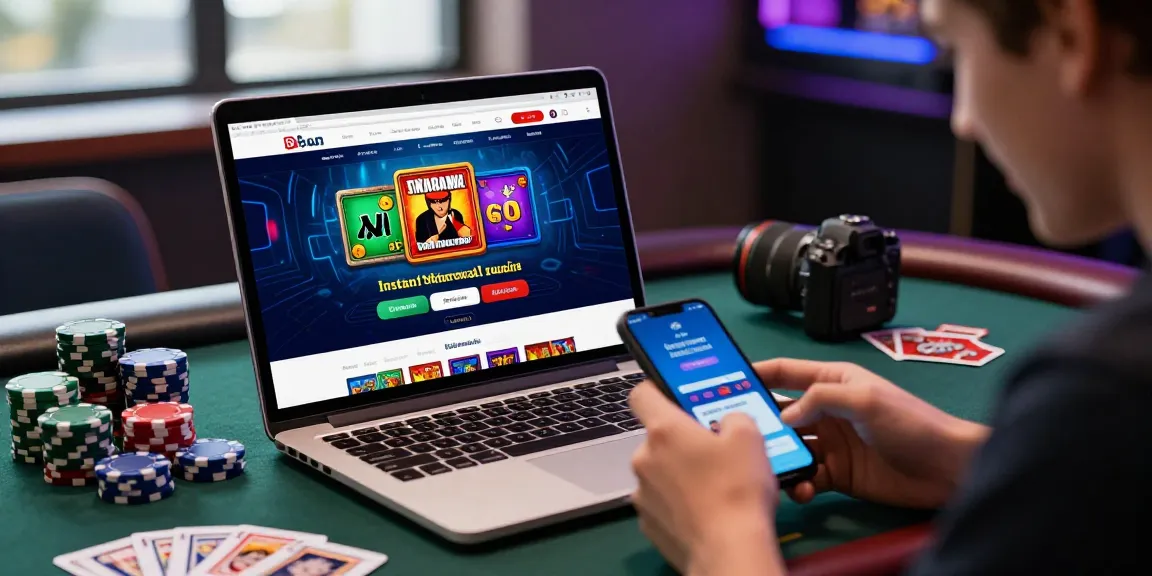 Découvrez des jeux en ligne palpitants avec des options de retrait instantané au casino en ligne retrait instantané, entouré de graphiques de casino vibrants.