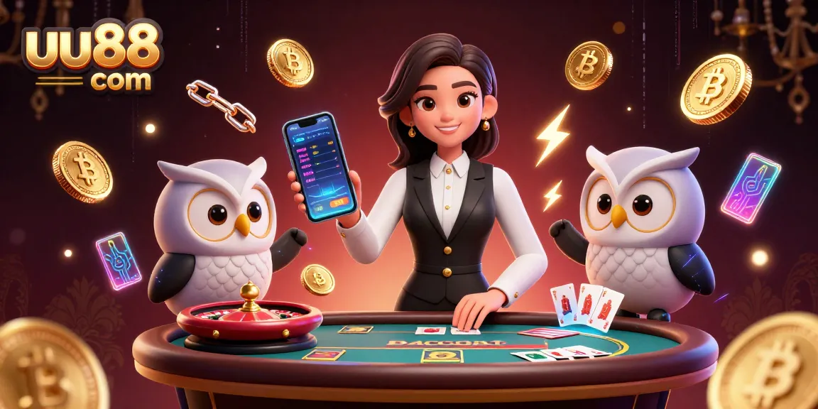 Join the excitement at uu88 com with our elegant dealers, spinning the roulette wheel in a vibrant casino!