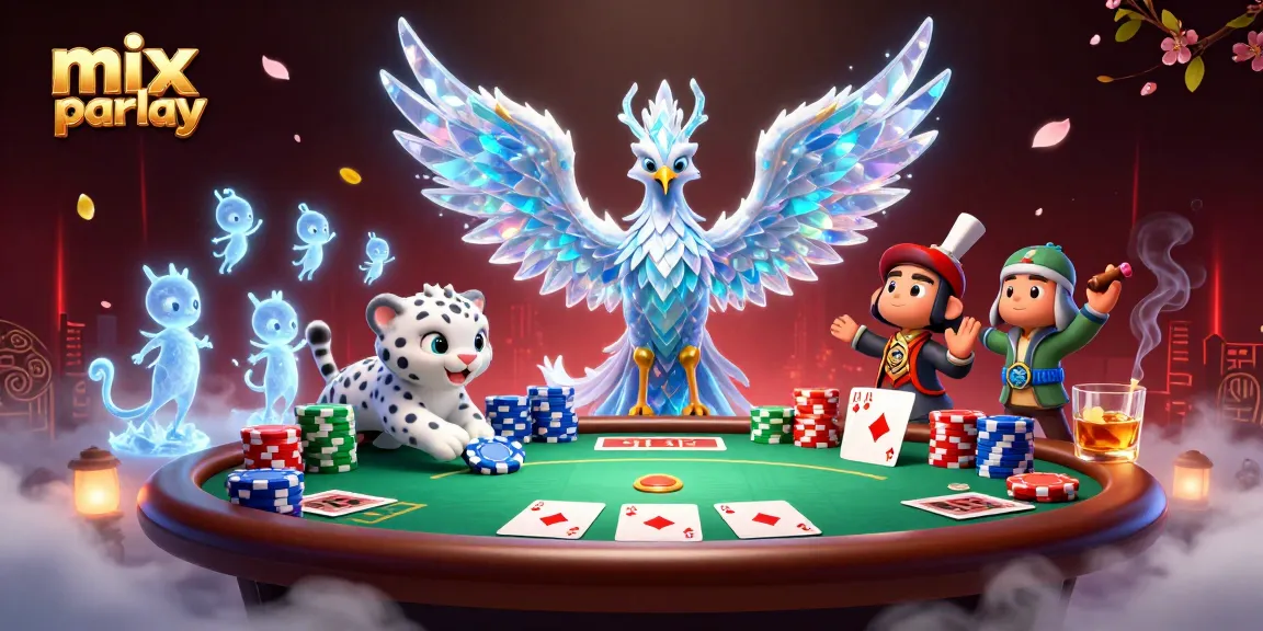 Engage with mix parlay strategies in this vibrant casino scene filled with action and excitement.