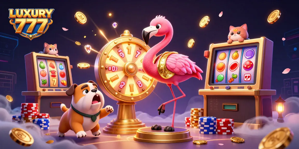 Menangkan jackpot LUXURY 777 dengan putaran slot yang memukau dan karakter ceria.