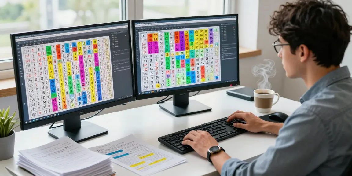 Analisis data syair menang dengan grafik dan catatan di meja kerja