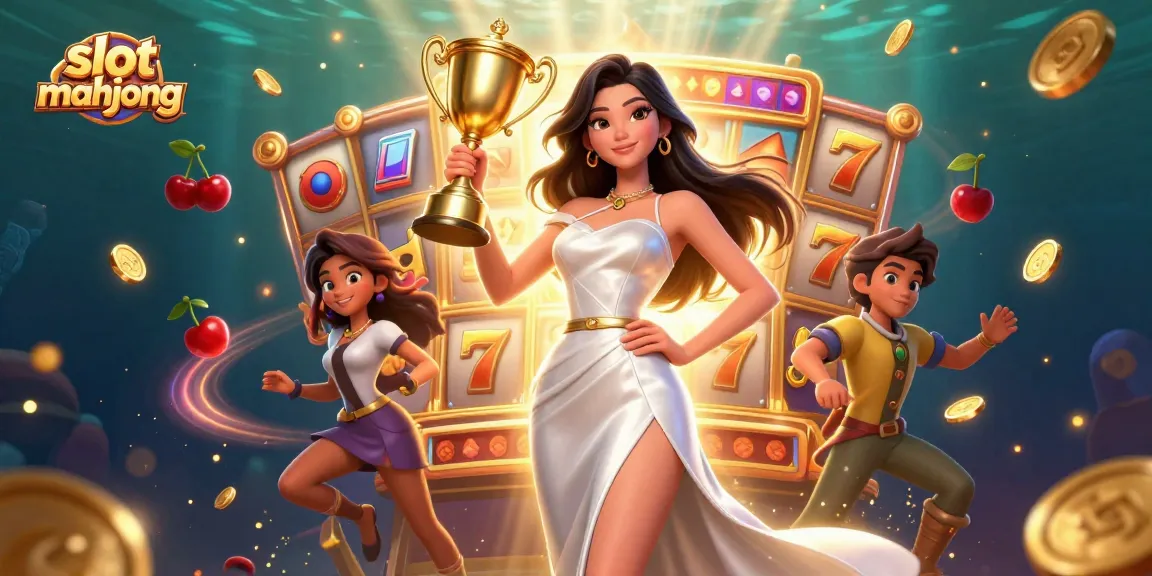 Experience thrilling gameplay with slot mahjong in this vibrant digital casino illustration.