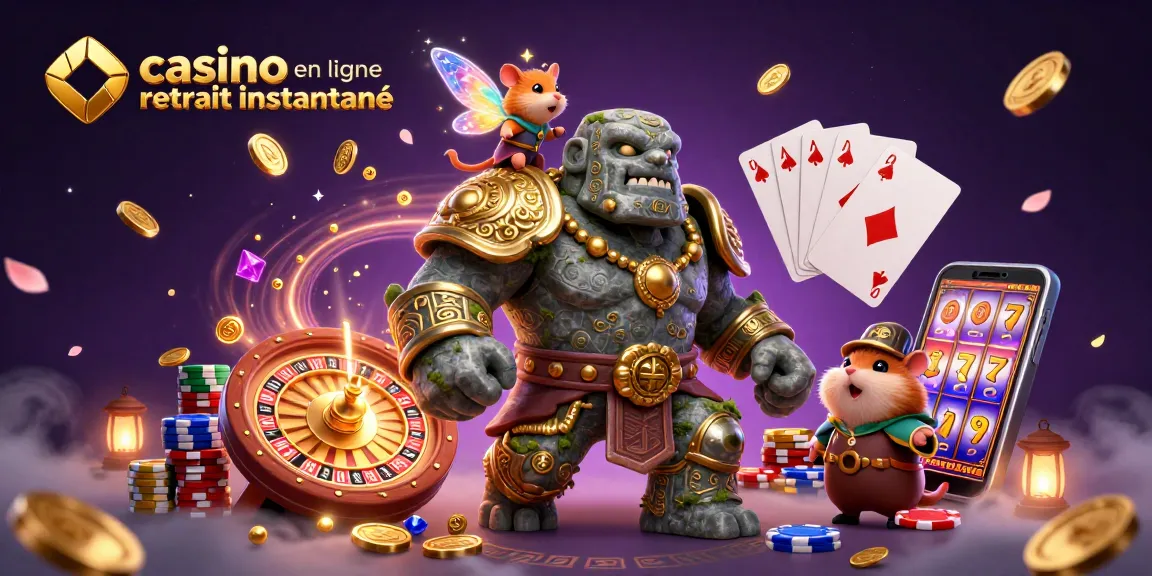 Découvrez le casino en ligne retrait instantané avec des caractères captivants et des éléments de casino vibrants.