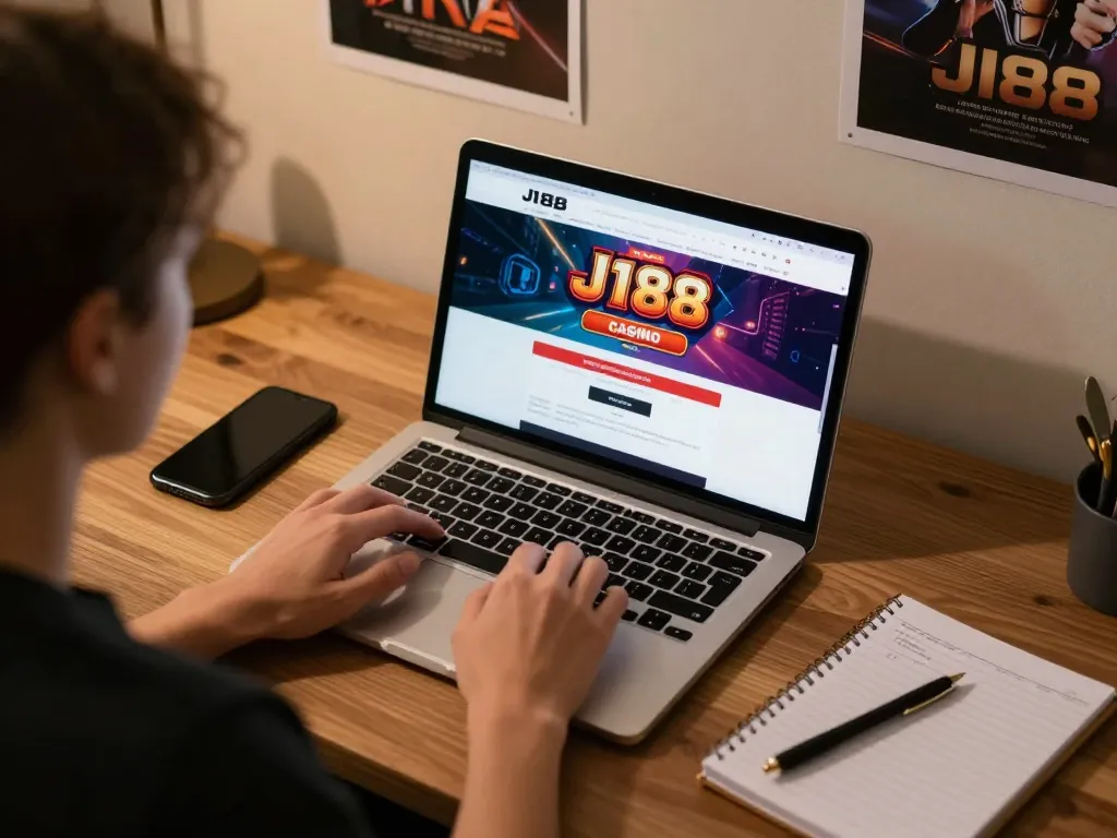 Engaging gaming session with J188 đăng nhập for online casino and sports betting.