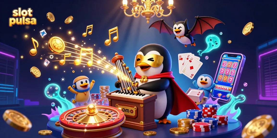 Menangkan hadiah di slot pulsa dengan tema kasino yang penuh warna dan pemenang berkilau.