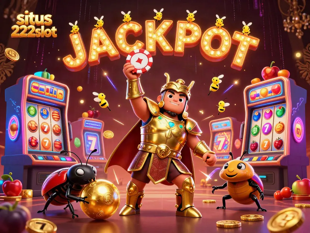 Menangkan jackpot di situs 222slot dengan ilustrasi menarik dan permainan slot online yang beragam.