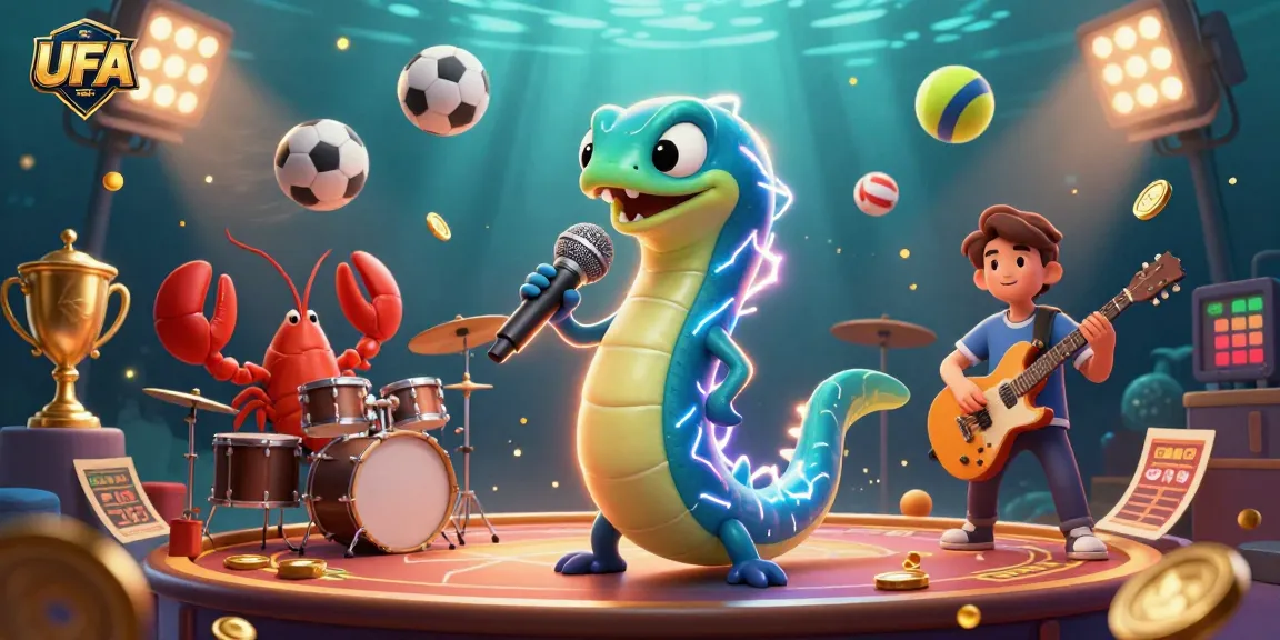 Engage with UFABET's underwater casino thrill featuring vibrant characters and immersive gaming elements.