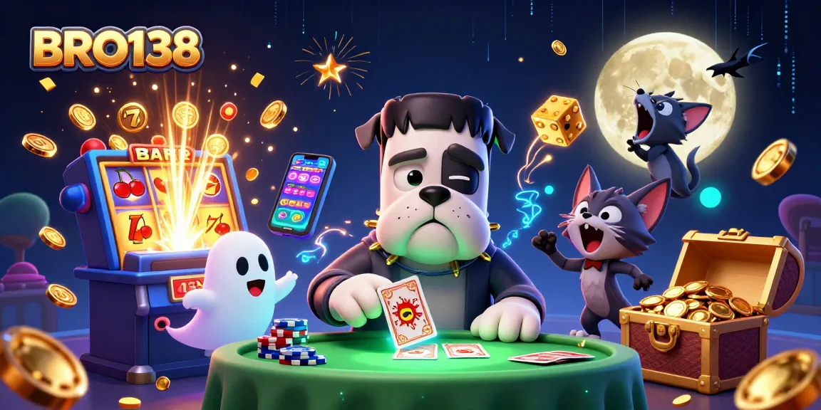 Experience thrilling gaming action at BRO138 with unique characters and dynamic casino elements.