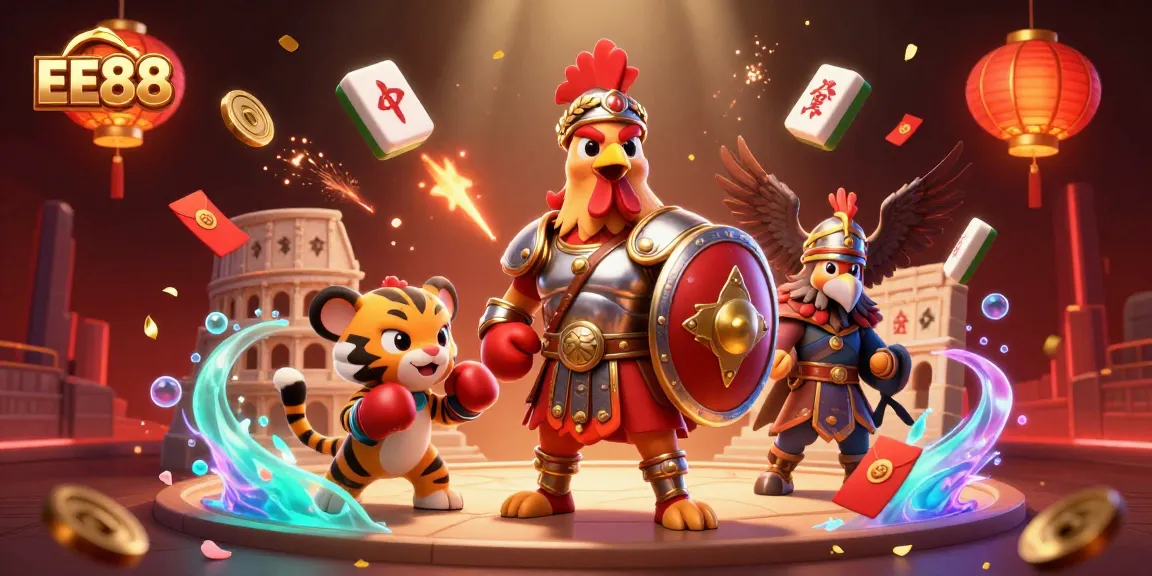 EE88 engages players in an exciting online gambling experience with dynamic, colorful casino elements.