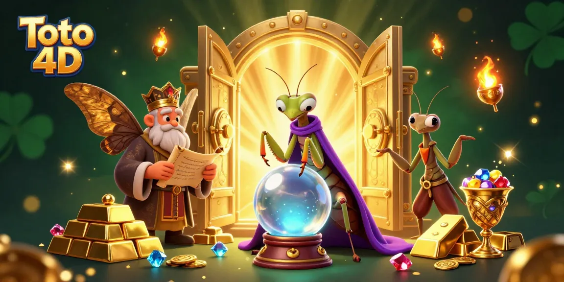 Experience Toto 4D dynamic gameplay with mystical fortune tellers and vibrant treasure elements.