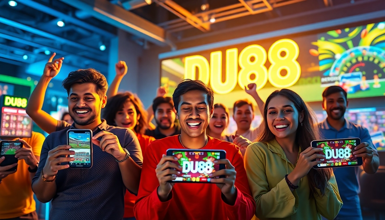 Exciting online gaming experience at https://du88.cx/ with diverse players enjoying sports betting.