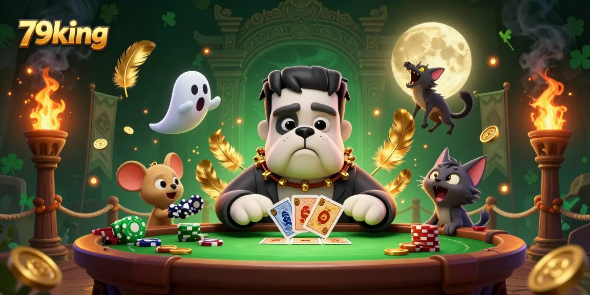 Experience 79king thrills with a 3D monster crew in a lively casino atmosphere.