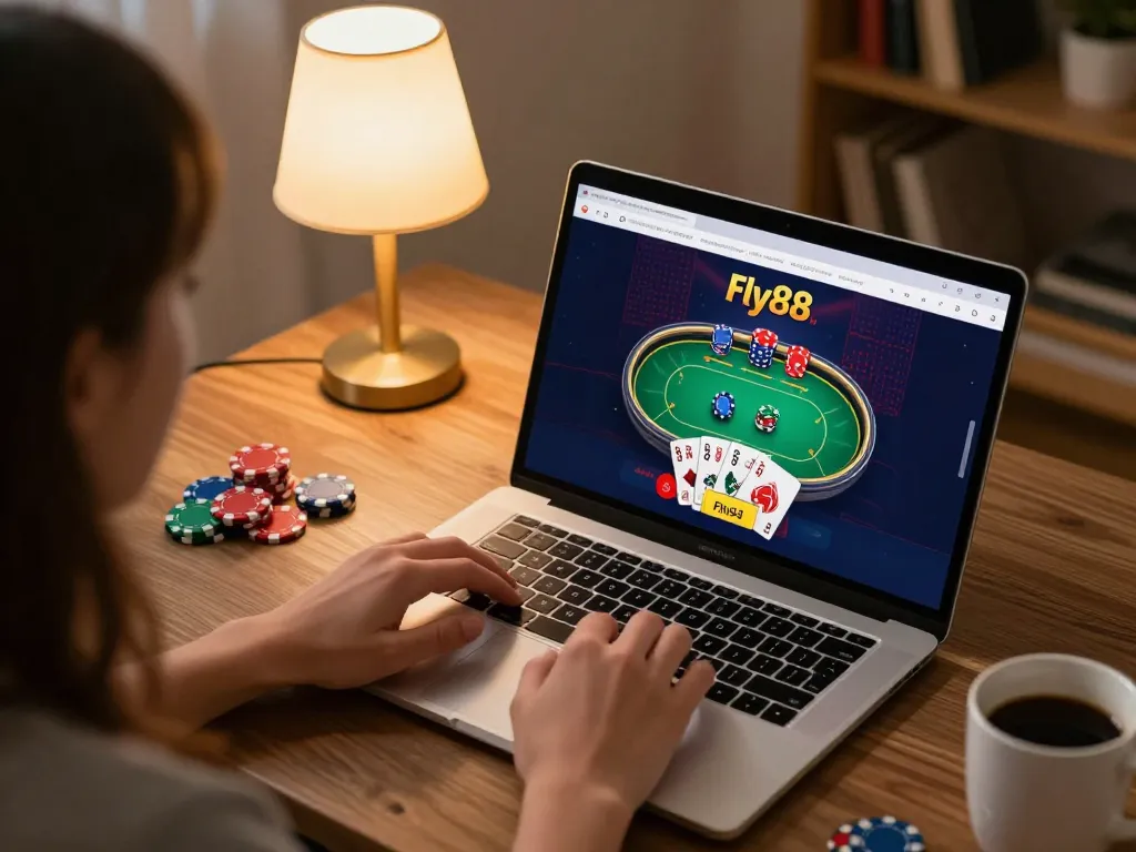 Engage with the Trang chủ fly88 online gaming experience on your laptop while enjoying a cozy home setting!