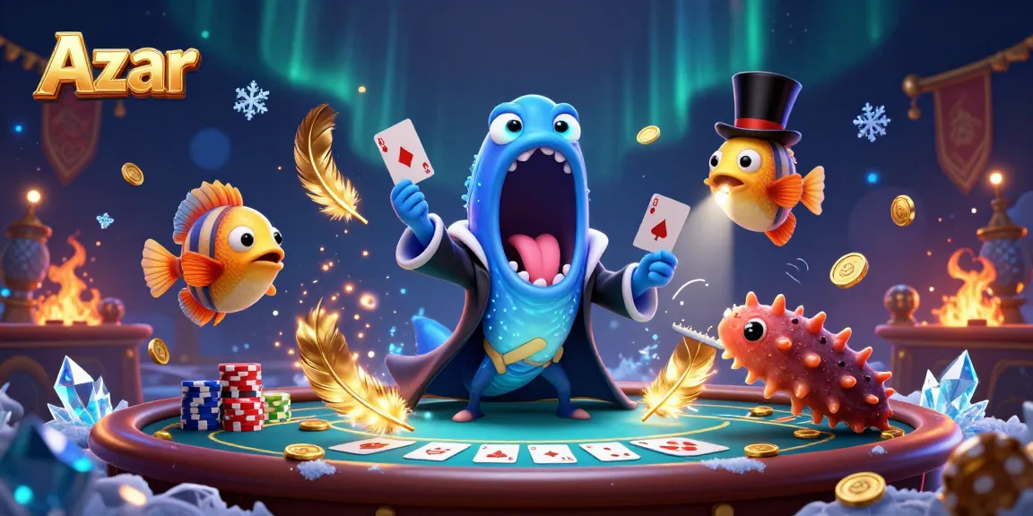 Engage instantly with Azar's vibrant casino-themed chat featuring lively characters and dynamic game elements.