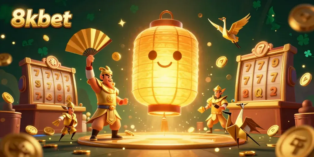 Engage with 8xbet's thrilling slots experience featuring vibrant characters and dynamic game elements.