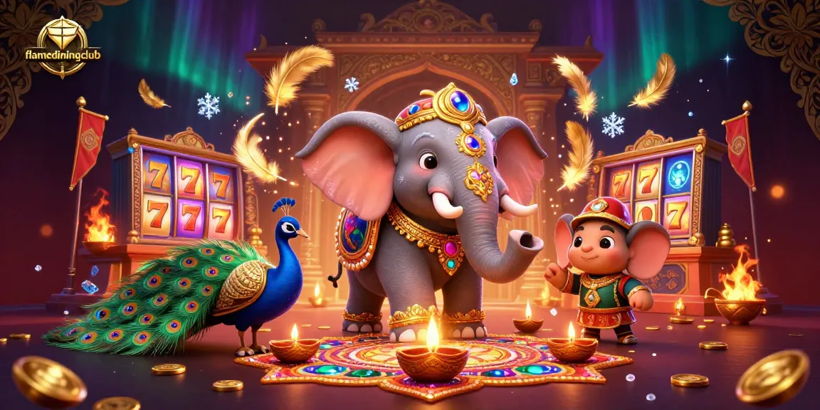 Spin slots and win at flamediningclub with immersive 3D casino experience featuring vibrant characters and stunning visuals.