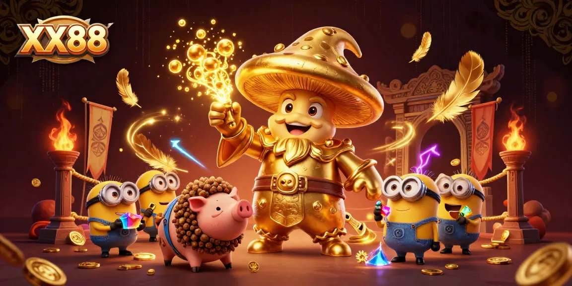 Experience thrilling magic at XX88 as golden treasures and enchanting characters come alive!