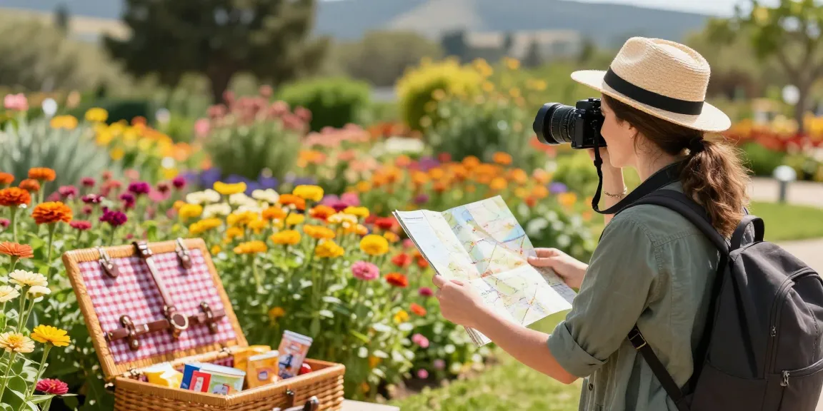Discover the beauty of Capay Valley Garden Tour at https://www.thecapayvalleygardentour.com with vibrant flowers and a joyful traveler.