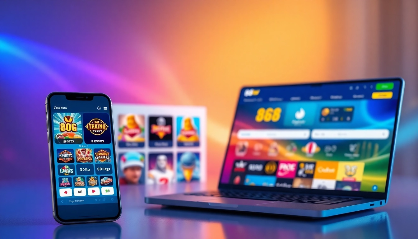 Interactive online gaming interface showcasing 888new's diverse offerings with modern design and vibrant colors.