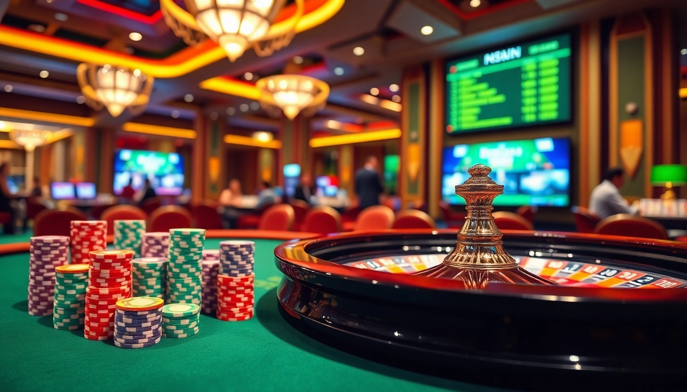 Experience the excitement of nhà cái sunwin with vibrant casino tables and engaging gameplay.