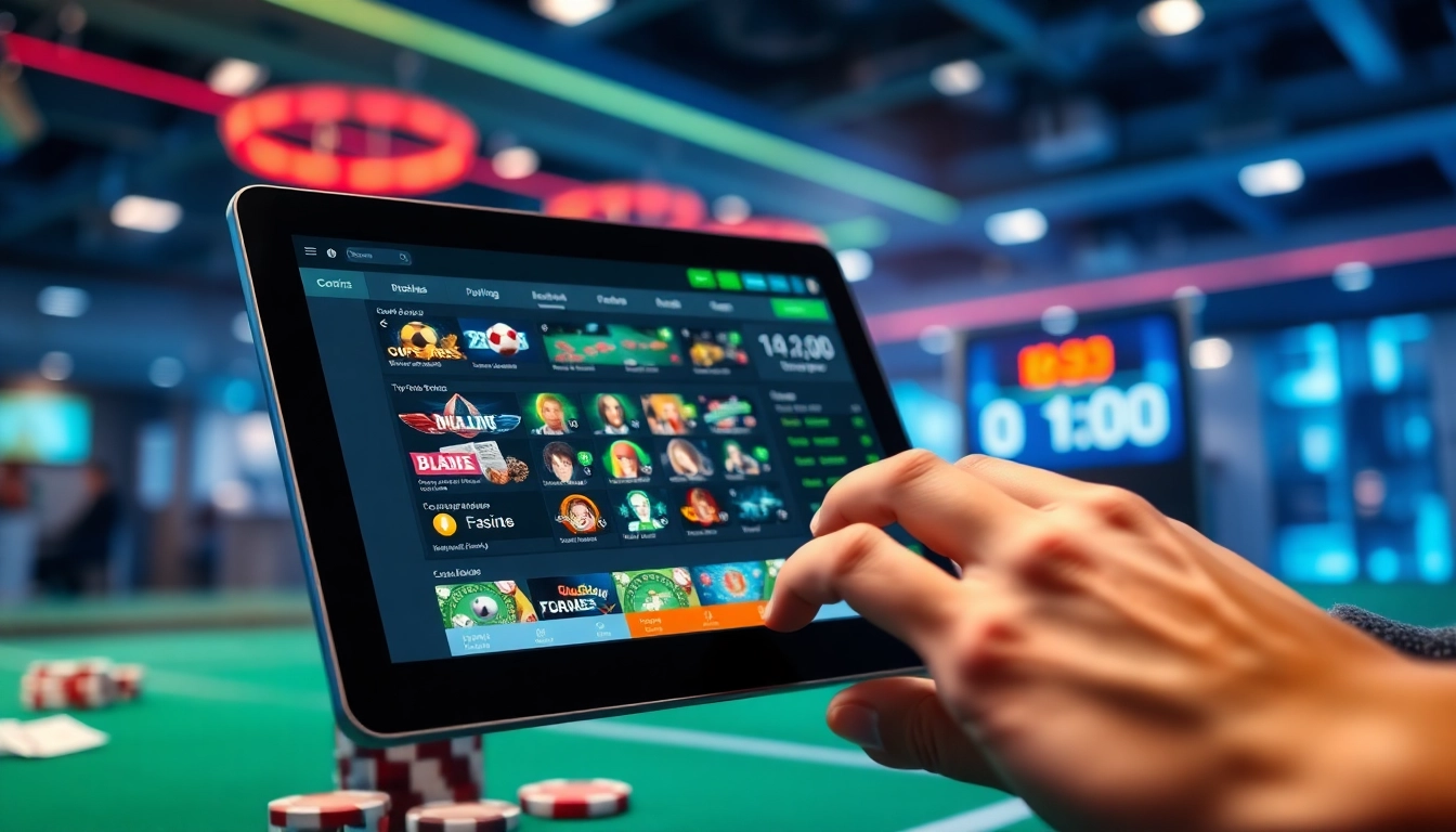 Exciting online gambling experience at 8Kbet with digital gaming interface and vibrant betting options.
