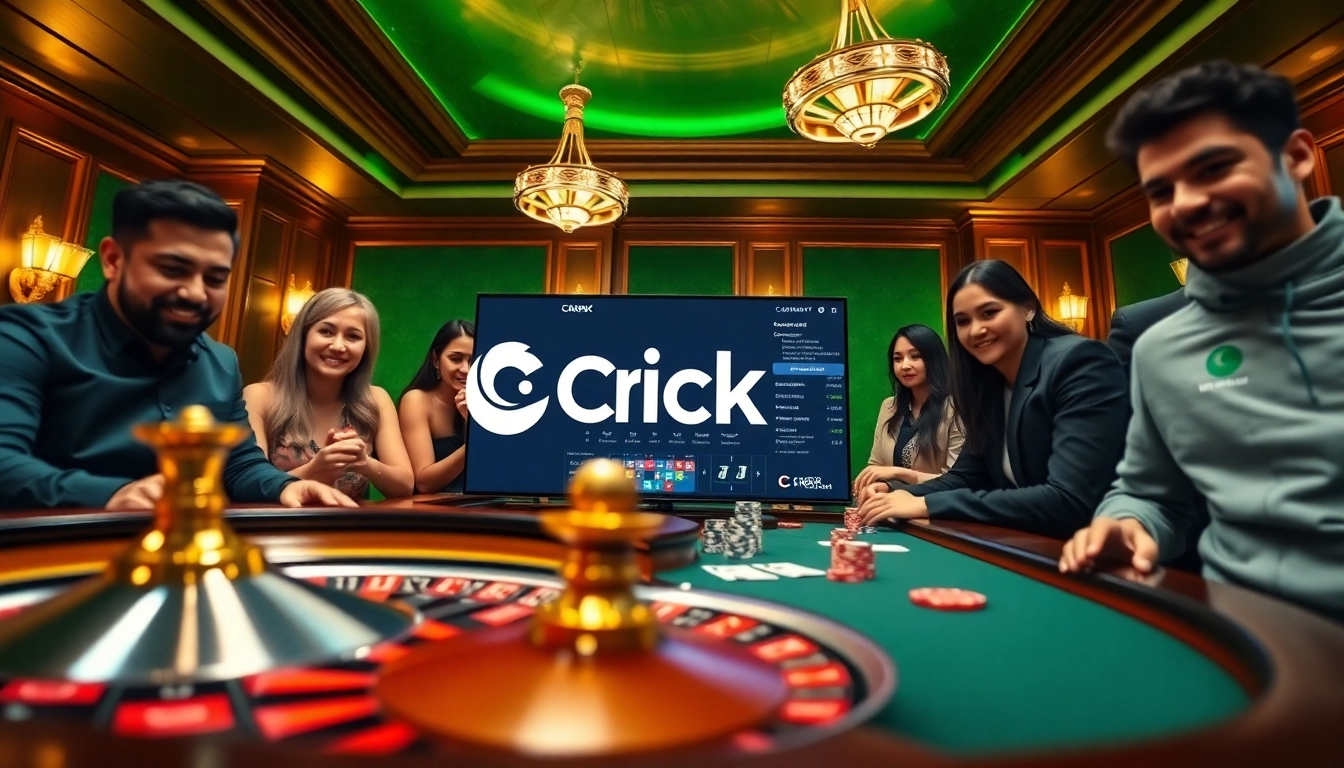 Experience thrilling gameplay at Crickex casino with vibrant tables and exciting betting action.
