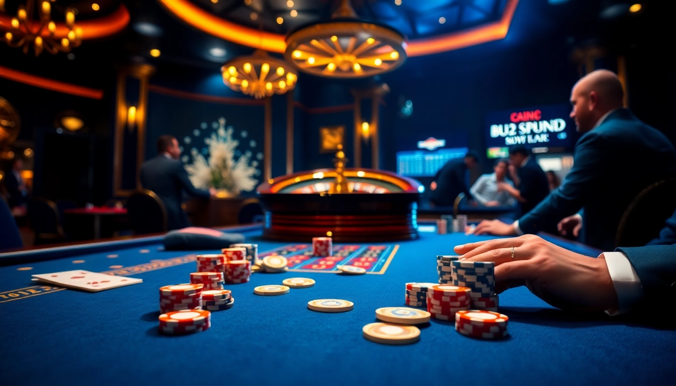 Experience high-stakes excitement with lc88 blue poker tables and vibrant casino ambiance.
