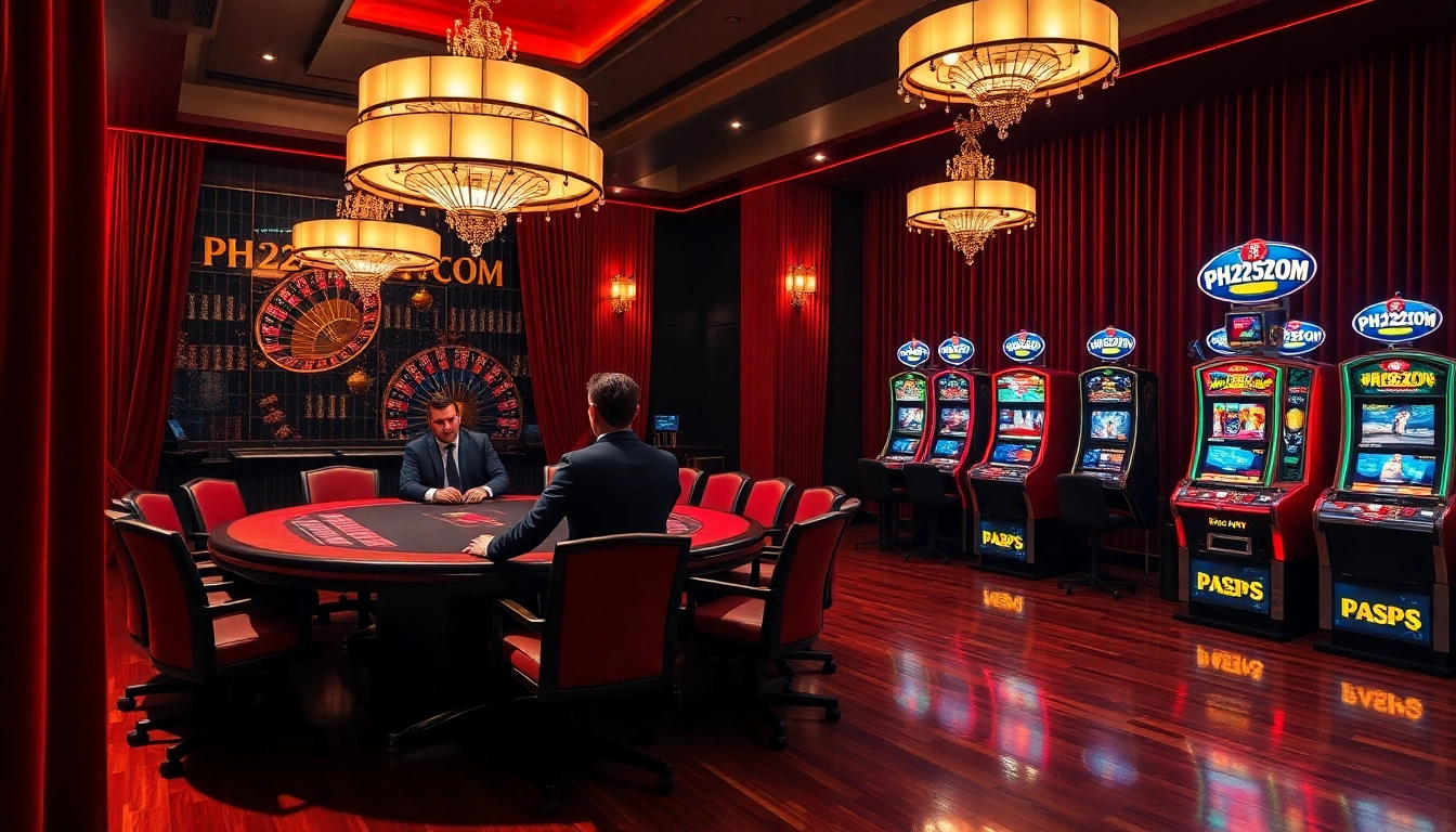High-stakes poker action at PH22255.COM with luxurious casino elements.