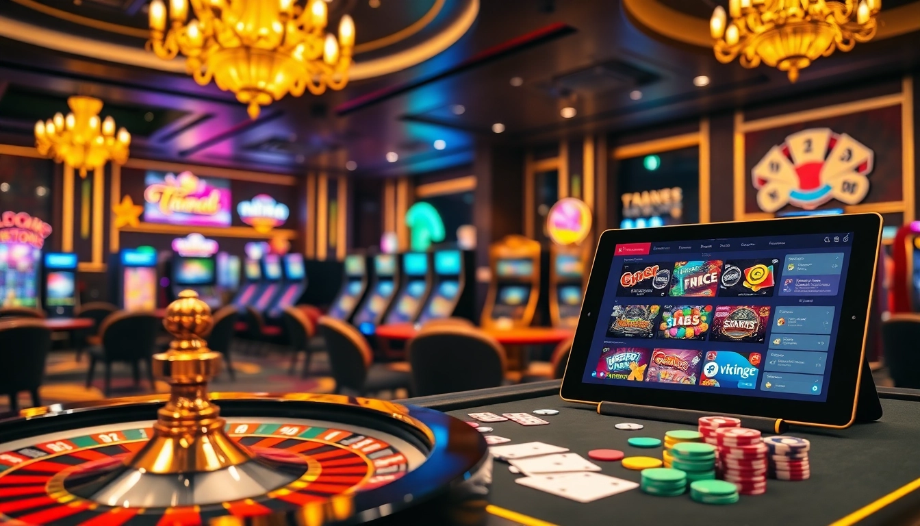 Engagement in thrilling games at thabet com with vibrant casino atmosphere and action-packed visuals.