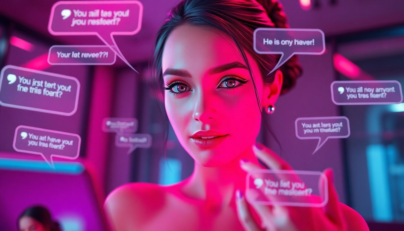 Engage in ai porn chat with a digital avatar in a modern, intimate virtual environment.