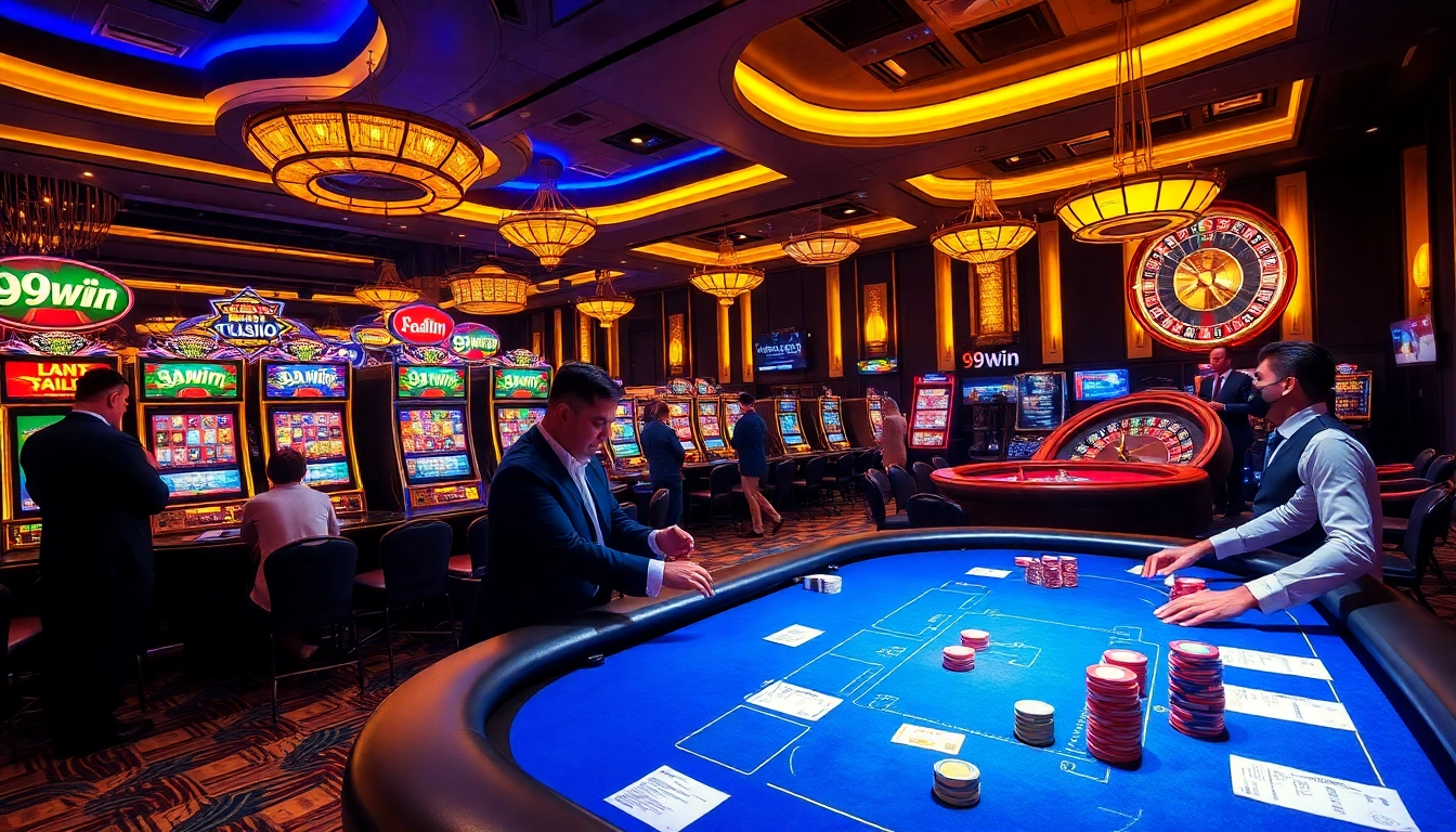 Players experience thrilling wins at 99win casino tables, showcasing excitement and high-stakes betting.