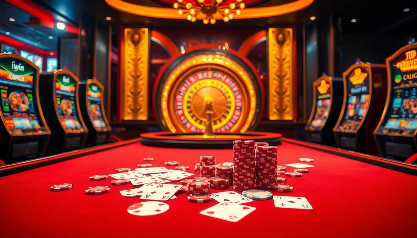 Experience the excitement of gaming at iwin club with luxurious casino settings and vibrant gameplay.