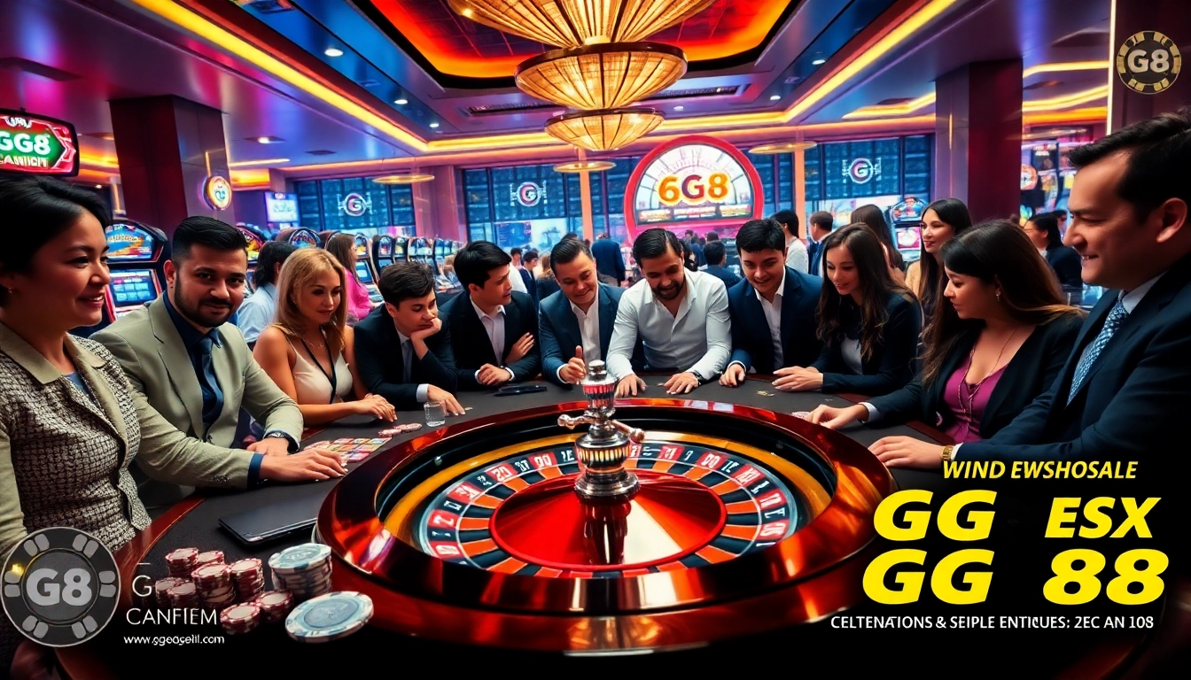 Players engaged in high-stakes betting at GG 88 Casino, showcasing excitement and luxury.