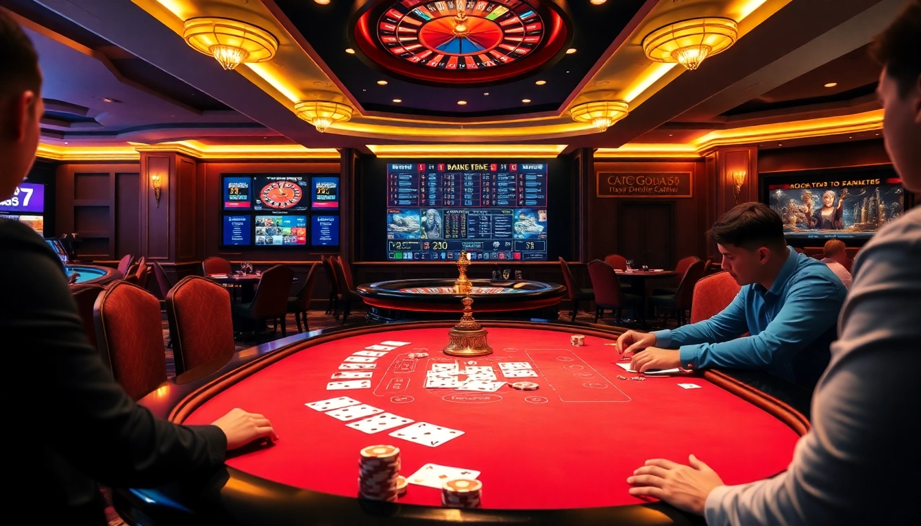 Engage in winning strategies at God55 with luxurious casino gaming vibes.