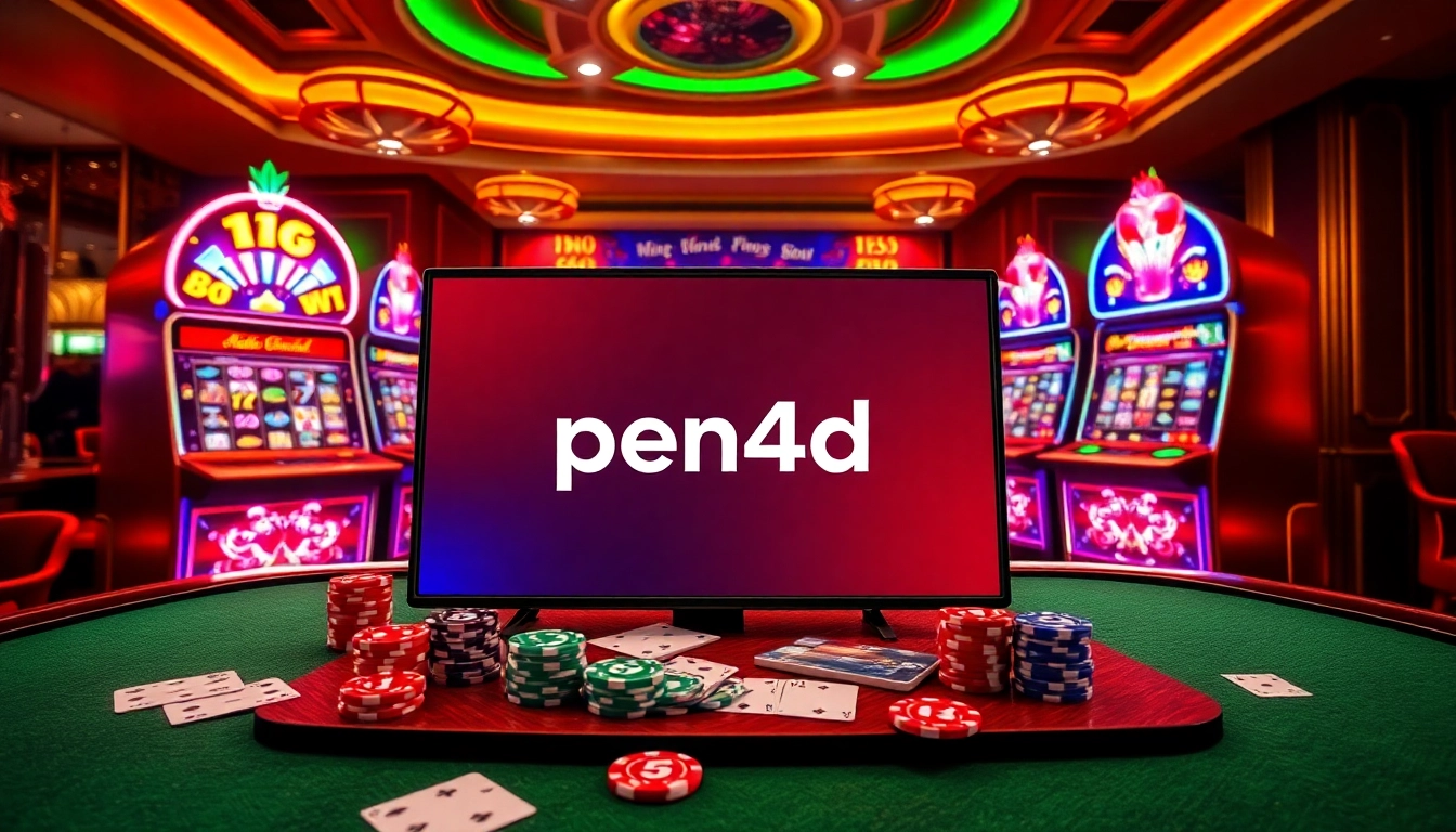 Experience thrilling gameplay at pen4d with vibrant slot machines and exciting casino visuals.